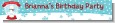 Snow Globe Winter Wonderland - Personalized Birthday Party Banners thumbnail