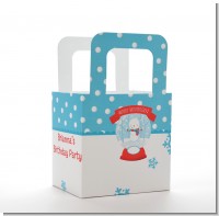 Snow Globe Winter Wonderland - Personalized Birthday Party Favor Boxes