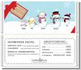 Snowman Family with Snowflakes - Personalized Christmas Candy Bar Wrappers thumbnail