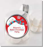 Snowman Fun - Personalized Christmas Candy Jar