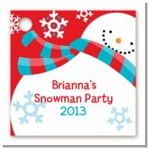 Snowman Fun - Personalized Christmas Card Stock Favor Tags