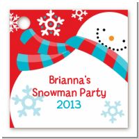 Snowman Fun - Personalized Christmas Card Stock Favor Tags