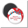 Snowman Fun - Personalized Christmas Magnet Favors thumbnail