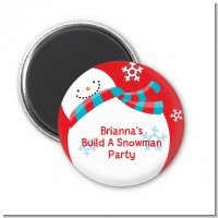 Snowman Fun - Personalized Christmas Magnet Favors