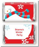 Snowman Fun - Personalized Christmas Mini Candy Bar Wrappers