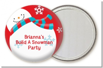 Snowman Fun - Personalized Christmas Pocket Mirror Favors