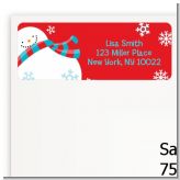 Snowman Fun - Christmas Return Address Labels