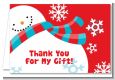 Snowman Fun - Christmas Thank You Cards thumbnail