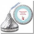 Snowman Snow Scene - Hershey Kiss Christmas Sticker Labels thumbnail