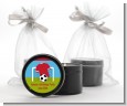 Soccer - Birthday Party Black Candle Tin Favors thumbnail