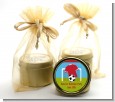 Soccer - Birthday Party Gold Tin Candle Favors thumbnail