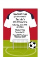 Soccer Jersey White, Red and Black - Birthday Party Petite Invitations thumbnail