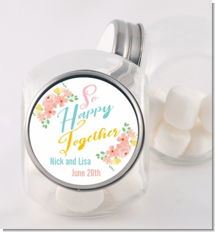So Happy Together - Personalized Bridal Shower Candy Jar