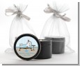 Spa Mom Blue African American - Baby Shower Black Candle Tin Favors thumbnail