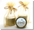 Spa Mom Blue African American - Baby Shower Gold Tin Candle Favors thumbnail