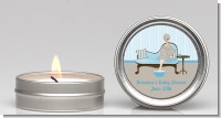 Spa Mom Blue - Baby Shower Candle Favors