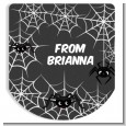 Spider Webs - Personalized Hand Sanitizer Sticker Labels thumbnail