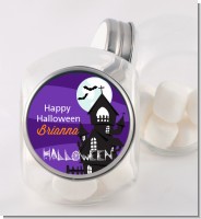 Spooky Haunted House - Personalized Halloween Candy Jar