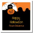 Spooky Pumpkin - Personalized Halloween Card Stock Favor Tags thumbnail