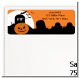 Spooky Pumpkin - Halloween Return Address Labels thumbnail