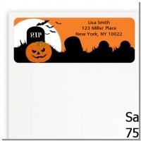 Spooky Pumpkin - Halloween Return Address Labels