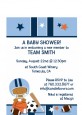 Sports Baby African American - Baby Shower Petite Invitations thumbnail