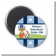 Sports Baby African American - Personalized Baby Shower Magnet Favors thumbnail
