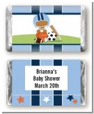 Sports Baby African American - Personalized Baby Shower Mini Candy Bar Wrappers