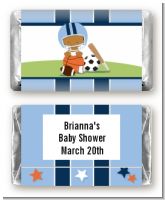 Sports Baby African American - Personalized Baby Shower Mini Candy Bar Wrappers