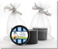 Sports Baby Asian - Baby Shower Black Candle Tin Favors