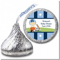 Sports Baby Asian - Hershey Kiss Baby Shower Sticker Labels