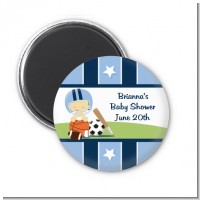 Sports Baby Asian - Personalized Baby Shower Magnet Favors