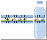 Sports Baby Asian - Personalized Baby Shower Water Bottle Labels