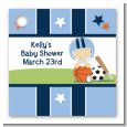 Sports Baby Caucasian - Personalized Baby Shower Card Stock Favor Tags thumbnail