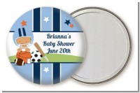 Sports Baby Hispanic - Personalized Baby Shower Pocket Mirror Favors