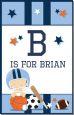 Sports Baby Caucasian - Personalized Baby Shower Nursery Wall Art thumbnail