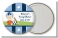 Sports Baby Caucasian - Personalized Baby Shower Pocket Mirror Favors thumbnail