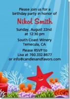 Starfish - Birthday Party Invitations