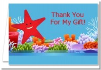 Starfish - Birthday Party Thank You Cards
