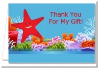 Starfish - Birthday Party Thank You Cards
