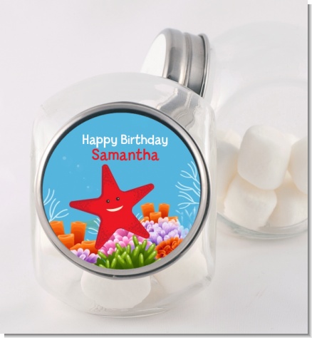 Starfish - Personalized Birthday Party Candy Jar