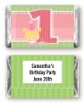1st Birthday Girl - Personalized Birthday Party Mini Candy Bar Wrappers thumbnail