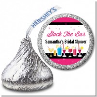 Stock the Bar Cocktails - Hershey Kiss Bridal Shower Sticker Labels