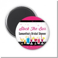 Stock the Bar Cocktails - Personalized Bridal Shower Magnet Favors