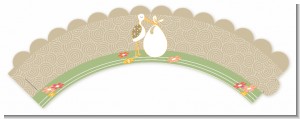 Stork Neutral - Baby Shower Cupcake Wrappers