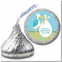 Stork It's a Boy - Hershey Kiss Baby Shower Sticker Labels