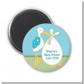 Stork It's a Boy - Personalized Baby Shower Magnet Favors