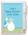 Stork It's a Boy - Baby Shower Personalized Notebook Favor thumbnail