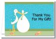 Stork It's a Boy - Baby Shower Thank You Cards thumbnail