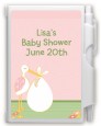 Stork It's a Girl - Baby Shower Personalized Notebook Favor thumbnail